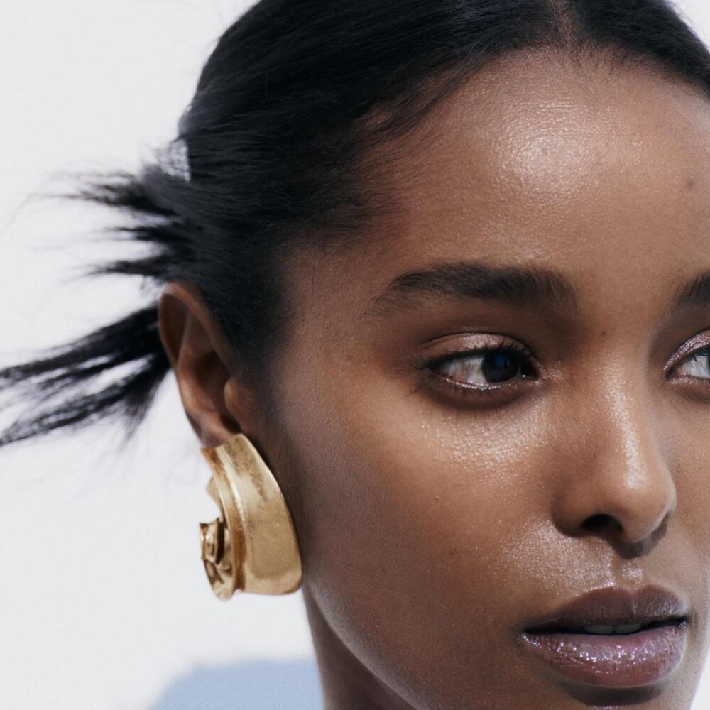 ZARA SEMI - CIRCULAR EARRINGS